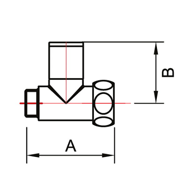 ВЕНТИЛЬ ЗАПОРНЫЙ ПРЯМОЙ КОЛП  1" x 1/2"  г/ш  SMT8831SCH0410/2 купить оптом по выгодной цене в Москве