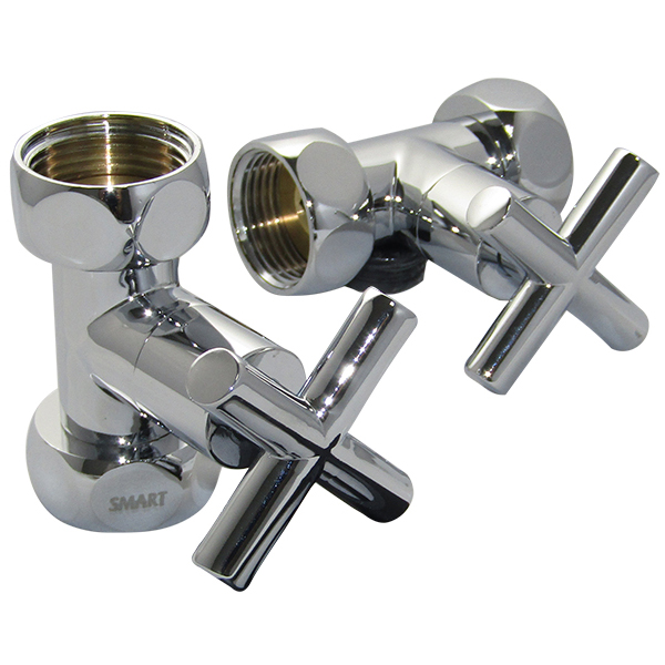 ВЕНТИЛЬ ЗАПОРНЫЙ ПРЯМОЙ КРЕСТ  3/4" x 1"  г/г  SMT8730SCH0510/2 купить оптом по выгодной цене в Москве