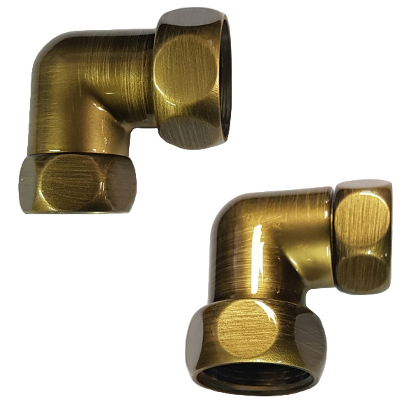 Американка для полотенцесушителя  угл 1" x 3/4"  г/г  740SCH1005 бронза  купить оптом по выгодной цене в Москве