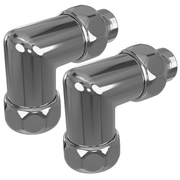 Американка для полотенцесушителя  угл 3/4" x 1/2"  г/ш  762SCH0504 со сгоном (с упором)  купить оптом по выгодной цене в Москве
