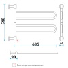 Полотенцесушитель Электрич. Energy U chrome G2 36W - фото и схемы подключения
