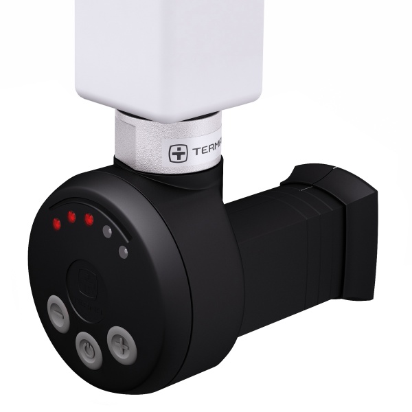 Электрический ТЭН Мег 1.0 600W RAL9005, черный, маскирующий элемент купить оптом по выгодной цене в Москве