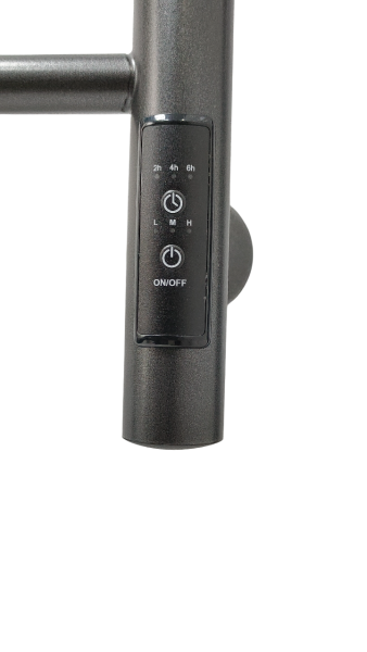 Полотенцесушитель электрический с/т Comfysan Luce EC-10 100/50 с полкой, ТИТАНОВЫЙ ГРАФИТ RAL - фото и схемы подключения