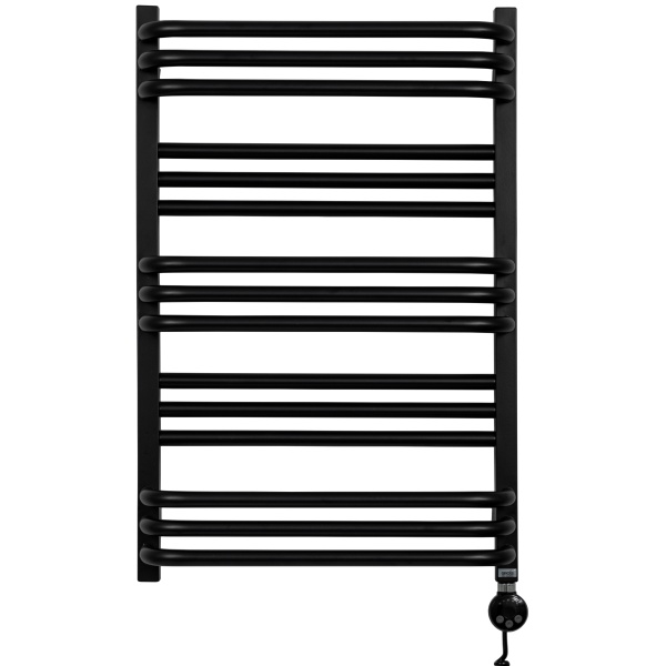Полотенцесушитель GROIS Mayra GR-012 500х800 П15 (3+3+3+3+3) RAL9005 ПТЭН черный матовый