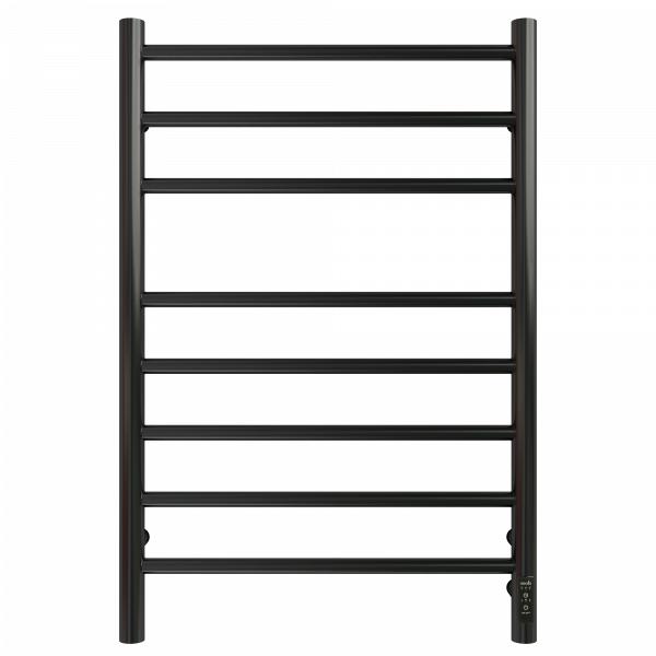 Полотенцесушитель Электрич. с/т GROIS Laura GR-132 500x 800 RAL 9005 П8 R черный матовый - фото и схемы подключения