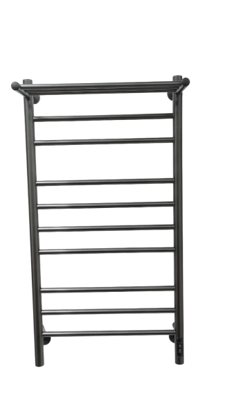 Полотенцесушитель электрический с/т Comfysan Luce EC-10 100/50 с полкой, ТИТАНОВЫЙ ГРАФИТ RAL - фото и схемы подключения