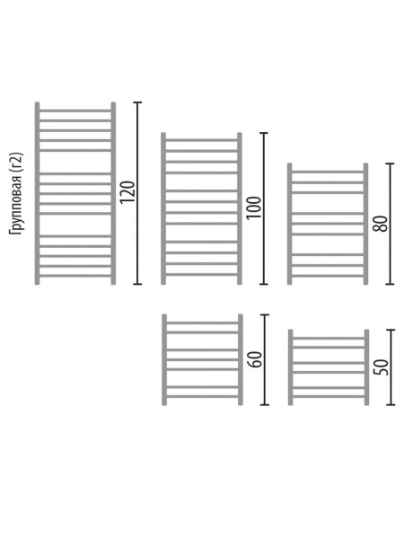 Фото Полотенцесушитель Ника TRAPEZIUM ЛТ (Г2) ВП 60/50(-)