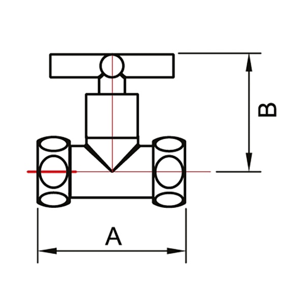 ВЕНТИЛЬ ЗАПОРНЫЙ ПРЯМОЙ КРЕСТ  3/4" x 1"  г/г  SMT8730SCH0510/2 купить оптом по выгодной цене в Москве