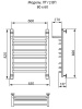 Фото Полотенцесушитель Ника TRAPEZIUM ЛТ (Г2) ВП 60/50(-)