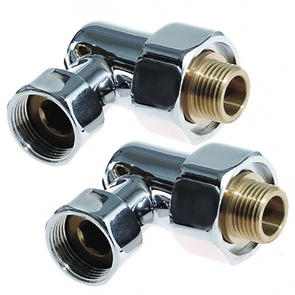 Американка для полотенцесушителя  угл 3/4" x 1/2"  г/ш  (НИКА) SMT747/2SCH0504(S2) со сгоном хром* купить оптом по выгодной цене в Москве